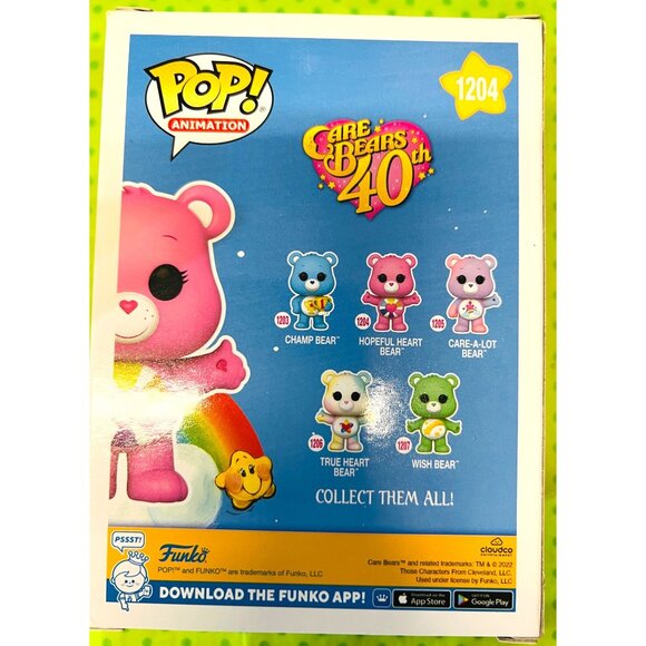 Funko Pop! Animation Care Bears 40th Hopeful Heart Bear Vinyl Figure 1204 - Picture 2 of 2